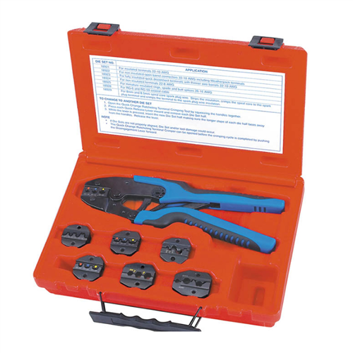 Quick Change Ratcheting Terminal Crimping Kit - Hand Tools Online
