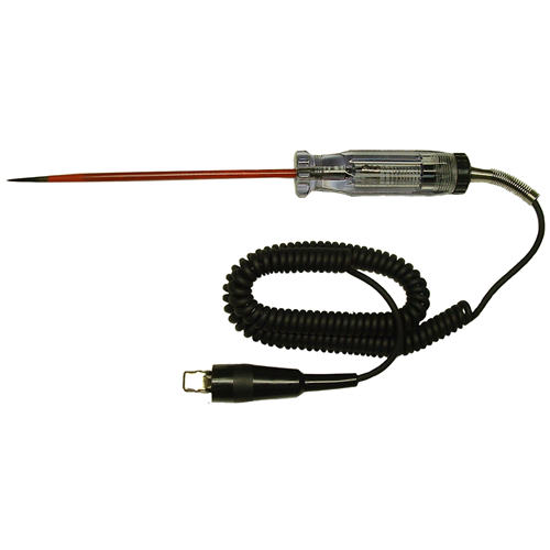 Heavy Duty Circuit Tester With 6-1/2" Long Probe and Retractable Wire