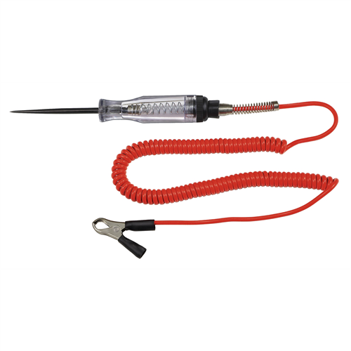 Heavy Duty Circuit Tester with Retractable Wire and 3-1/4" Probe Length