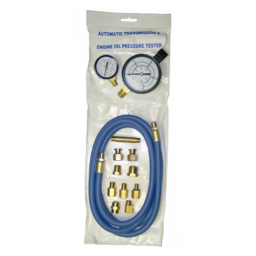 Automatic Transmission And Engine Oil Pressure Tester With Two Gauges
