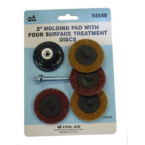 2" Holding Pad with Four Surface Treatment Discs