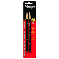 Sharpie 2173pp Sharpie 2 Count Peel-Off China Markers, Black