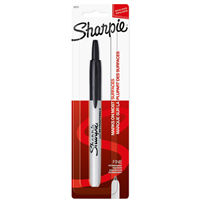 Sharpie Retractable Fine Point Permanent Marker, Black