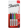 Sharpie Mini Permanent Marker 4-Piece Set (Black, Red, Blue and Green)