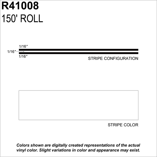 Sharpline Converting Inc R41008 Pinstripe Tape Ms, 3/16" X 150'; White
