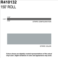 Sharpline Converting Inc R410132 Pinstripe Tape Ms, 3/16" X 150'; Pewter Metallic