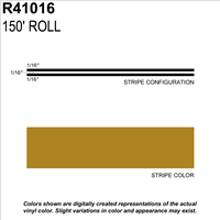 Sharpline Converting Inc R41016 Pinstripe Tape Ms, 3/16" X 150'; Gold Metallic