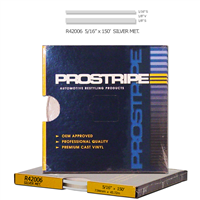 Sharpline Converting Inc R42006 Pinstripe Tape Ms, 5/16" X 150'; Silver Metallic