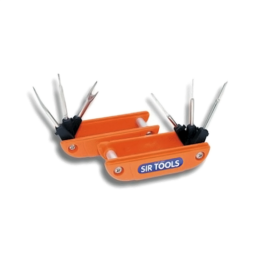 Fold-Up Wire Terminal Extractor Kit with (6) Barbs: