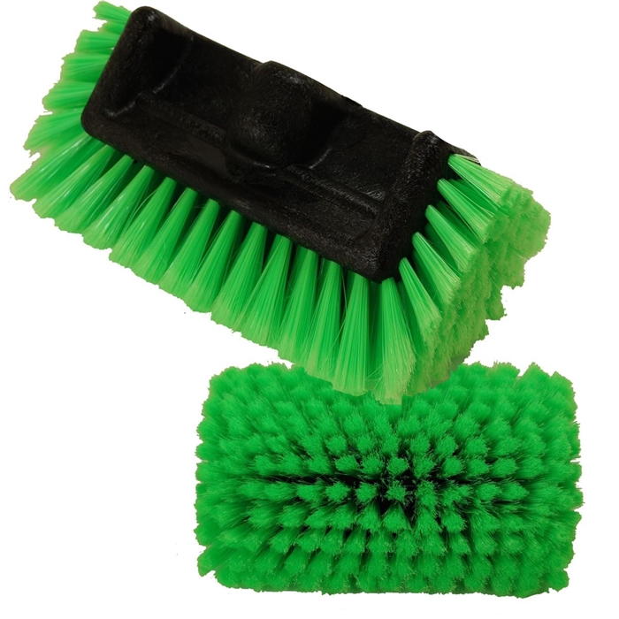 5-level Brush With 2.5" Green Flagged Nylon Fibers