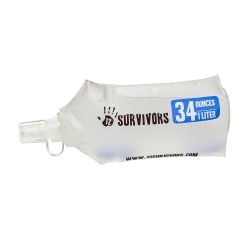 12 Survivors Collapsible Water 1L Bottle