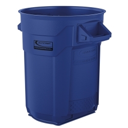 Suncast Commercial 20 Gal Utility Trash Can - Blue