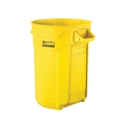 Commercial 32 Gal Utility Trash Can Yellow