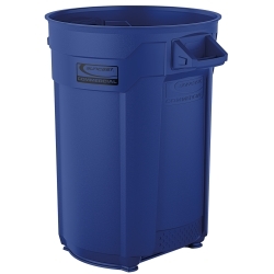 Suncast Commercial 44 Gal Utility Trash Can Blue