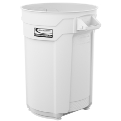 Suncast Commercial 44 Gal Utility Trash Can White