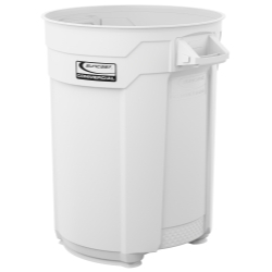 Suncast Commercial 55 Galon Utility Trash Can - White