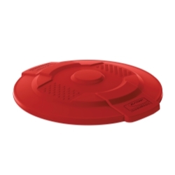 Commercial 20 Gal Utility Lid Red