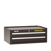 DeWaltÂ® Stanley 2-Drawer Middle Chest, 26 in. x 16 in., Black