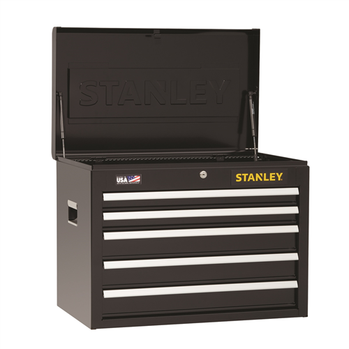 DeWalt Stanley 5-Drawer Chest, 26.5 in. x 16 in.,Black