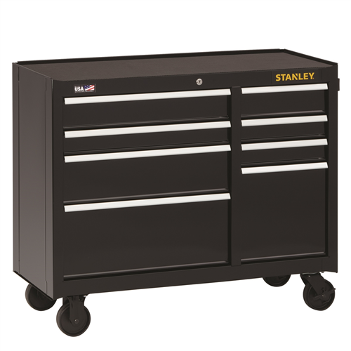 DeWalt Stanley 8-Drawer Rolling Cabinet, 41 in., Black