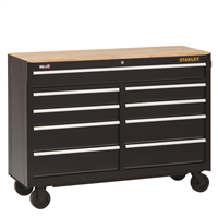 Black & Decker STST25291BK DeWalt Stanley 9-Drawer Mobile Workbench, 52 in., Black
