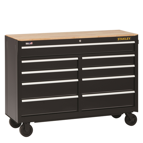 DeWalt Stanley 9-Drawer Mobile Workbench, 52 in., Black