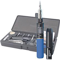 Multi-Function Butane Heat Tool Kit, SolderPro, 30W to 100W, Automatic Ignition, Assorted Tips