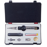 Solder-it PRO120K Multi-Function Butane Heat Tool Kit, SolderPro, 30W to 125W, Automatic Ignition, Assorted Tips