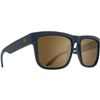 Spy Optic Discord Asian Fit Sunglasses, Soft Matte Black Frame w/ Happy Bronze w/ Gold Mirror Lens