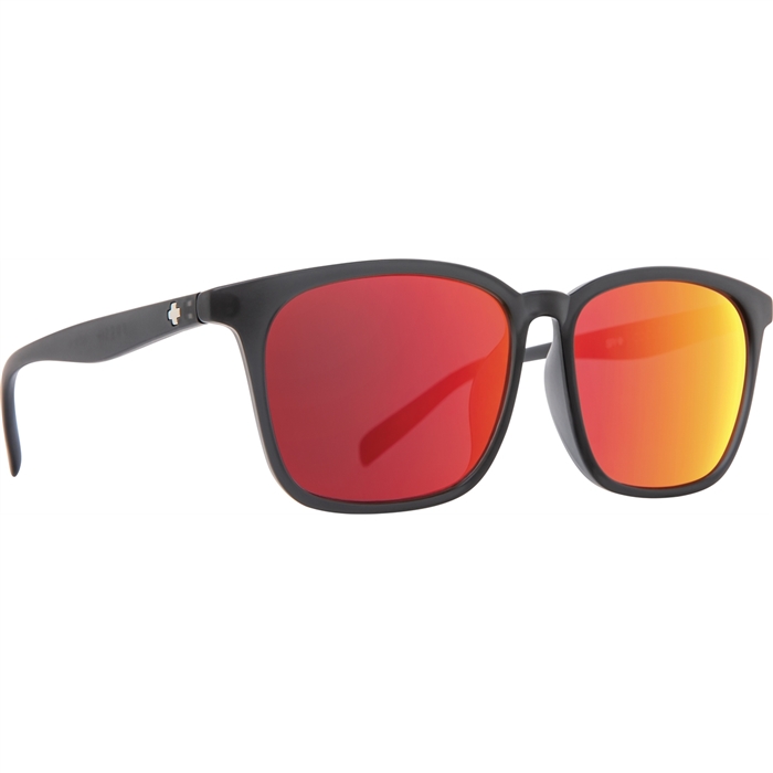 Spy Optic Cooler Sunglasses, Matte Translucent Gray Frame w/ Gray w/ Coral Mirror Lens