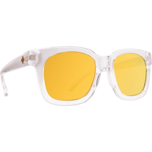 Spy Optic Shandy Glasses, Crystal Frame w/ Gray w/ Gold Mirror Lens