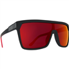 Spy Optic Flynn Sunglasses, Soft Matte Black Red Fade Frame w/ HD Plus Gray Green w/ Red Light Spectra Mirror Lens