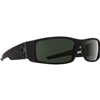 Spy Optic Hielo Sunglasses, Soft Matte Black Frame and Happy Gray Green Lens