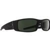 Spy Optic Hielo Sunglasses, Soft Matte Black Frame and Happy Gray Green Polar Lens