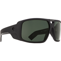 Spy Optic Touring Glasses, Soft Matte Black Frame w/ Happy Gray Green Lens