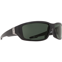 SPY OPTIC INC 670937215863 Spy Optic Dirty Mo Sunglasses, Black Frame w/ Happy Gray Green Lens