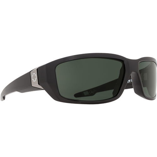 Spy Optic Dirty Mo Sunglasses, Black Frame w/ Happy Gray Green Lens