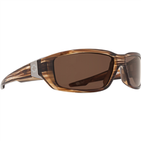 Spy Optic Dirty Mo Sunglasses, Brown Stripe Tort Frame w/ Happy Bronze Polar Lens