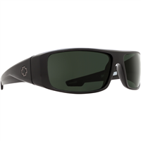 Spy Optic Logan Sunglasses, Black Frame and Happy Gray Green Lens