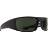 Spy Optic Logan Sunglasses, Black Frame and Happy Gray Green Polar Lens
