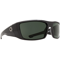 Spy Optic Dirk Sunglasses, Black Frame w/ HD Plus Gray Green Lens