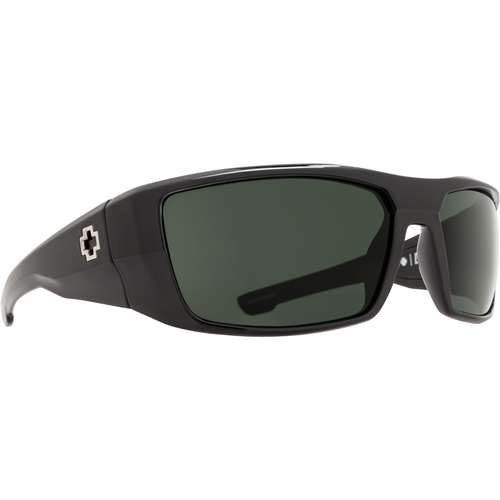 Spy Optic Dirk Sunglasses, Black Frame w/ Happy Gray Green Polar Lens
