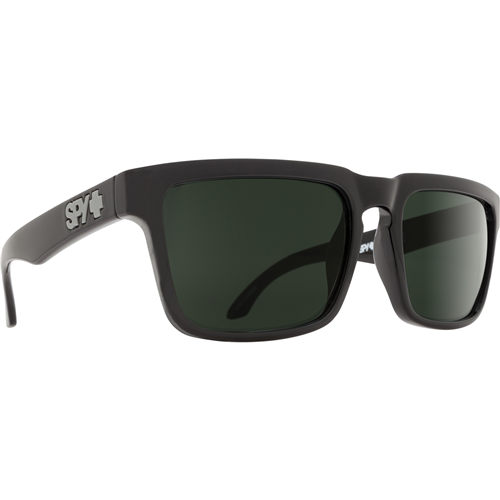 Spy Optic Helm Sunglasses, Black Frame w/ HD Plus Gray Green Lens