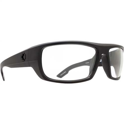 Spy Optic Bounty Sunglasses, Matte Black ANSI RX Frame w/ Clear Lens
