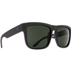 Spy Optic Discord Sunglasses, Soft Matte Black Frame w/ HD Plus Gray Green Polar Lens