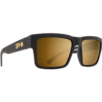 Spy Optic Montana Asian Fit Glasses, Soft Matte Black Frame w/ Happy Bronze w/ Gold Mirror Lens