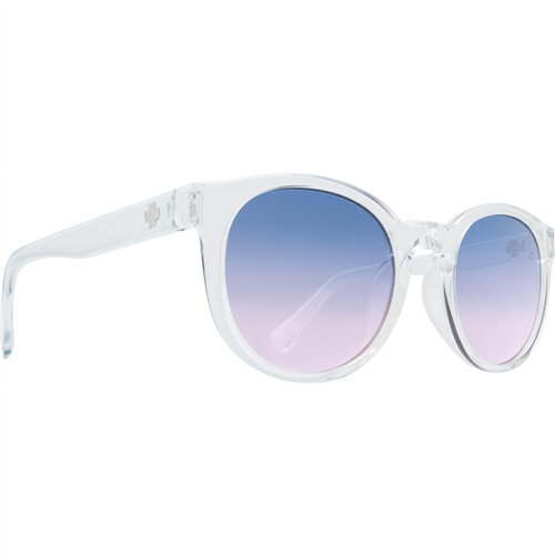 Spy Optic Hi-Fi Sunglasses, Clear Frame and Purple Sunset Fade Lens