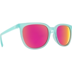 Spy Optic Fizz Sunglasses, Translucent Seafoam Frame w/ Gray w/ Pink Spectra Lens