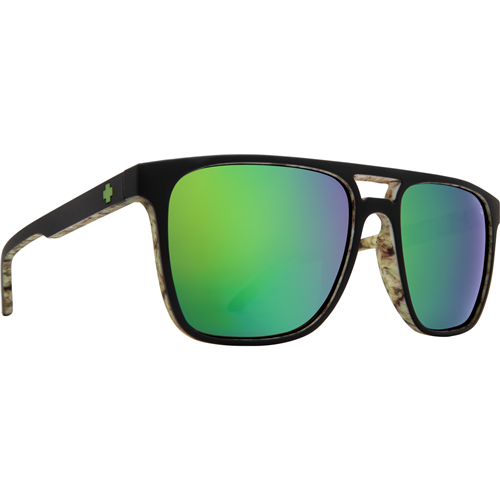 Spy Optic Cyrus Sunglasses, MB/Kushwall-HD+ Brz w/Green Spec Mir