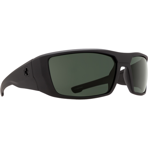 Spy Optic Dirk Sunglasses, SOSI Matte Black Frame w/ HD Plus Gray Green Lens